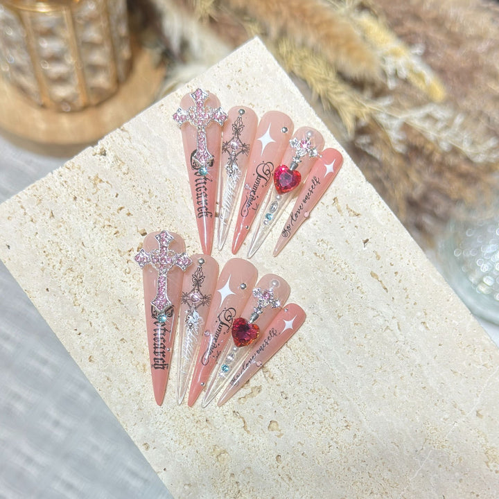 Artistic Press-On Nail Tips Stornfield