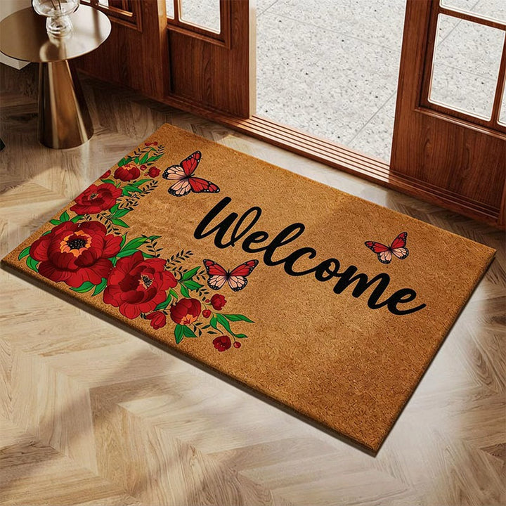 Half-Circle Coir Door Mat
