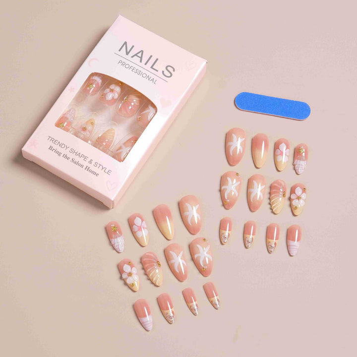 Premium Decorative Press-On Nail Set Stornfield