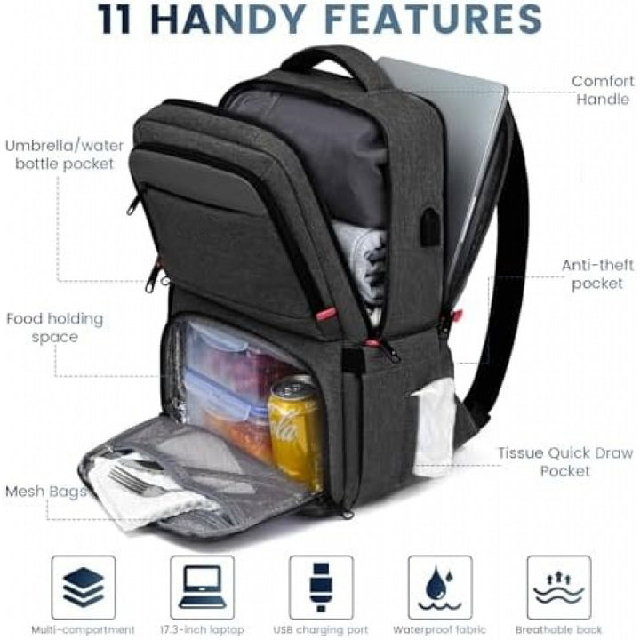 Multi-functional backpack with laptop compartment Stornfield