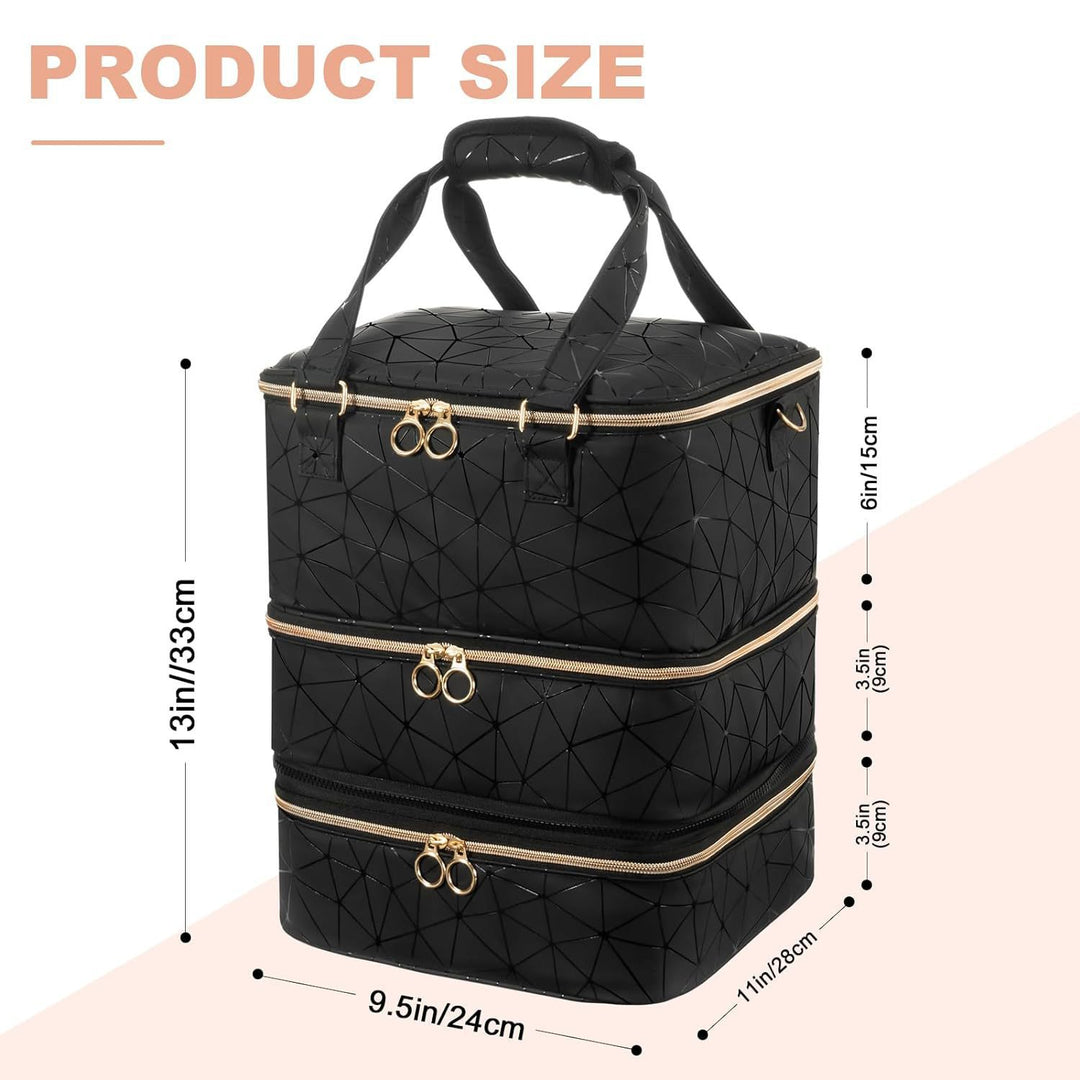 Cosmetic storage bag with multiple compartments Stornfield