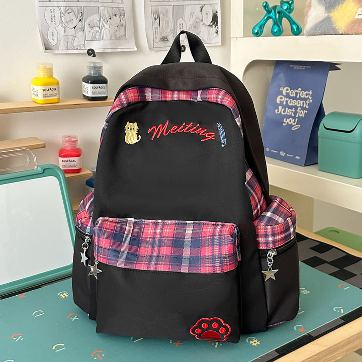 Fun Character-Embellished Casual Backpack Stornfield