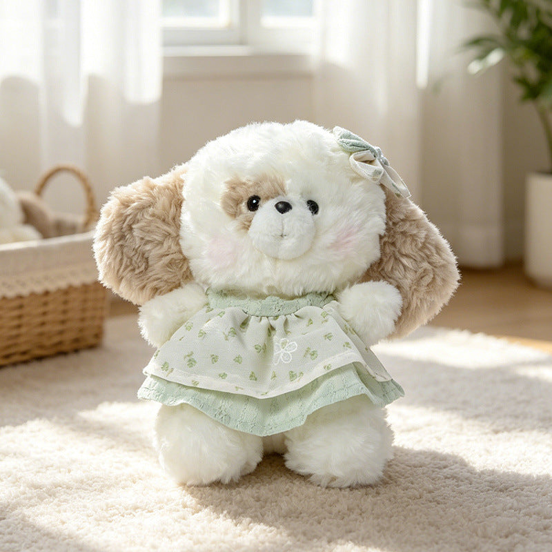Plush Bunny Dress-Up Sitting Cuddler with Floppy Ears and Embroidered Face Stornfield