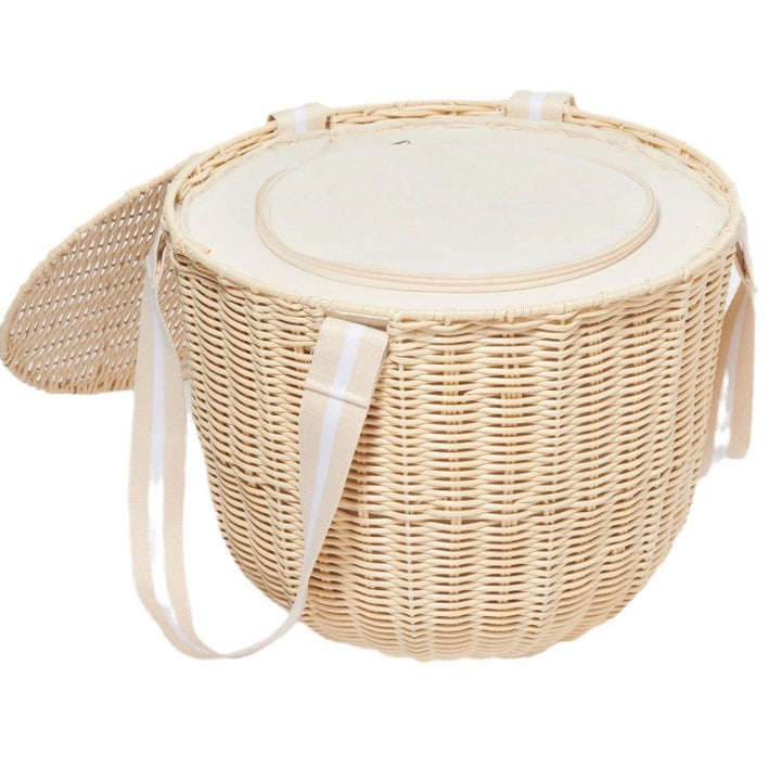 Ladies picnic basket with integrated cutlery set and practical insulation elements Stornfield