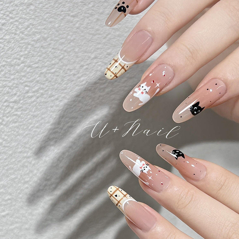 Playful Animal-Themed Press-On Nail Art Stornfield