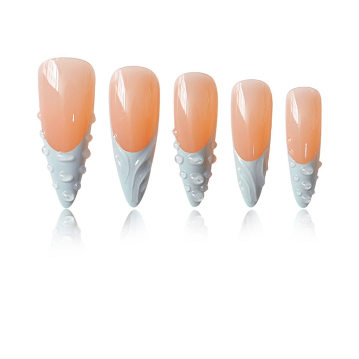 Artistic Textured Press-On Nail Art Stornfield