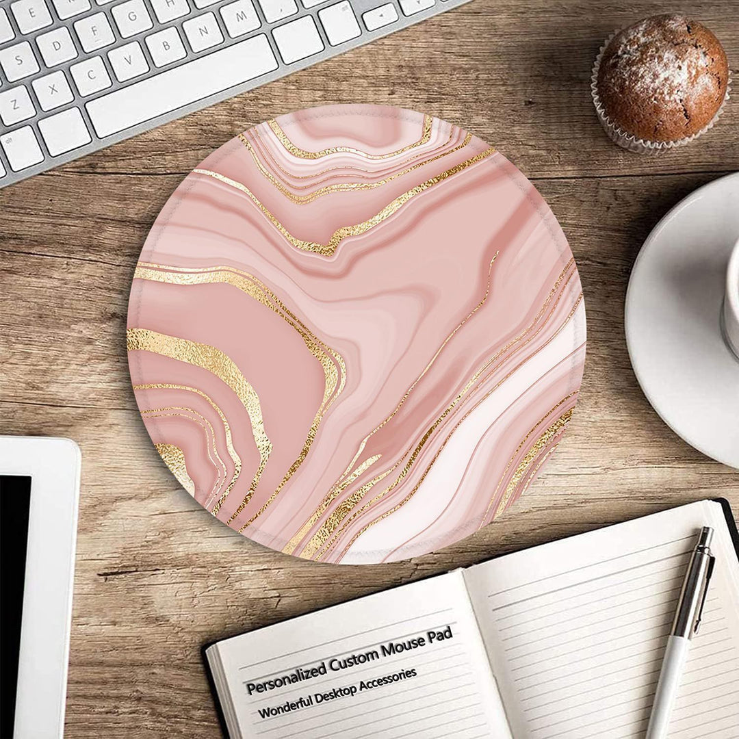 Artistic Round Desk Pad