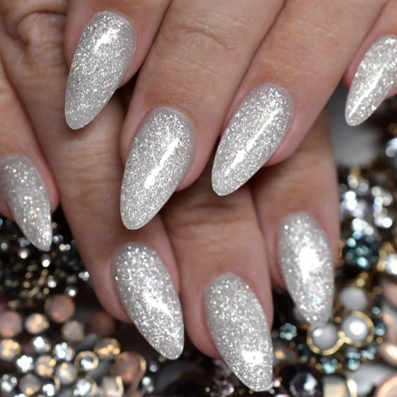 Sparkling Glamour Stiletto Press-On Nails Stornfield