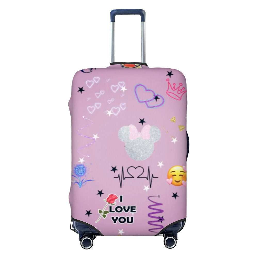 Ladies nan elastic suitcase cover with motif print, water-repellent and tear-resistant, with handle and telescopic opening Stornfield