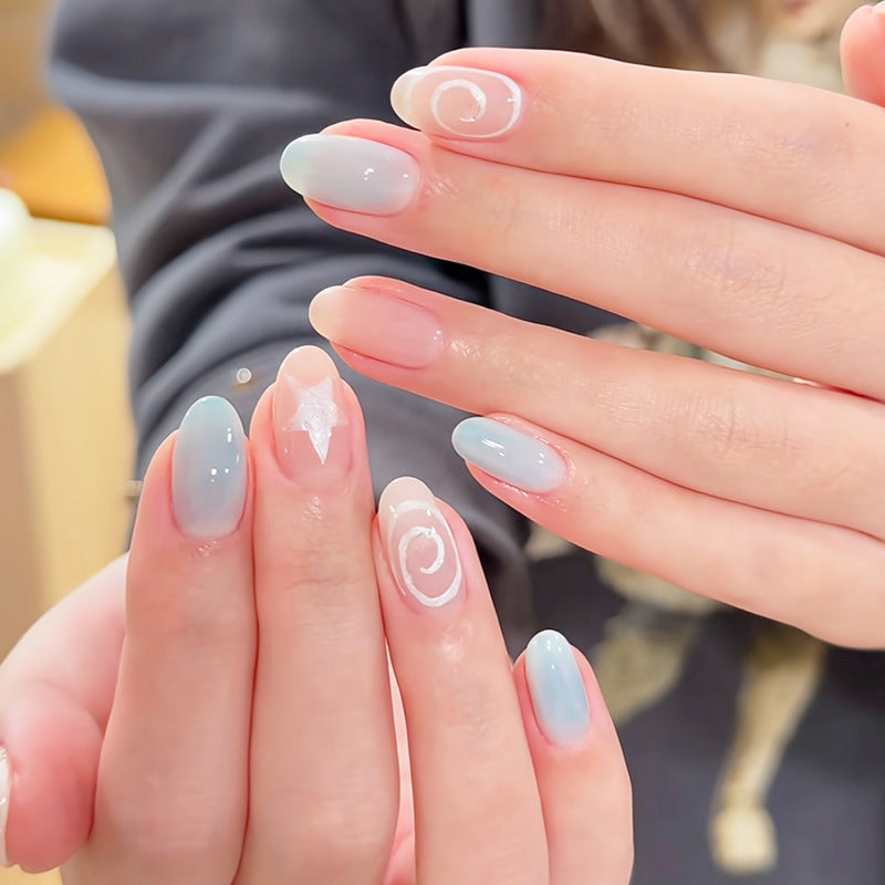 Whimsical Bunny-Themed Press-On Nail Art Set Stornfield