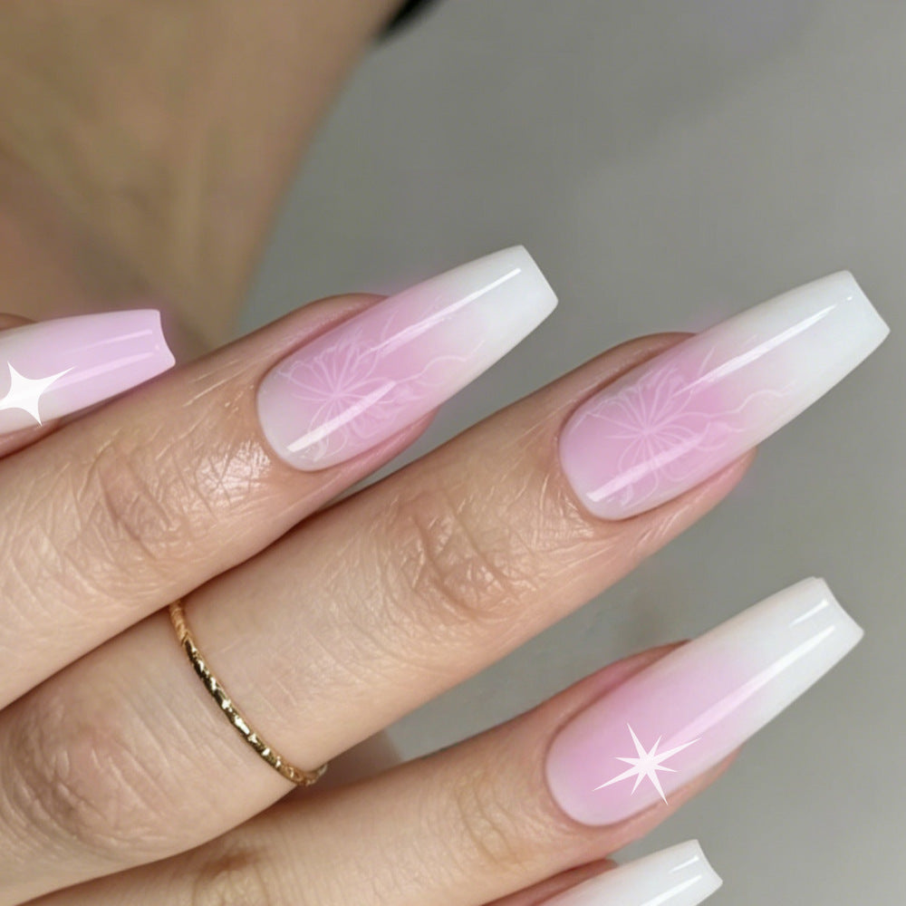 Artificial nails with elegant ombre effect Stornfield