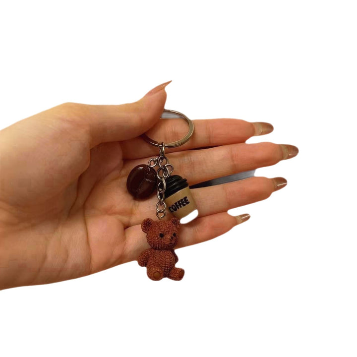 Playful keychain with bears and drink Stornfield
