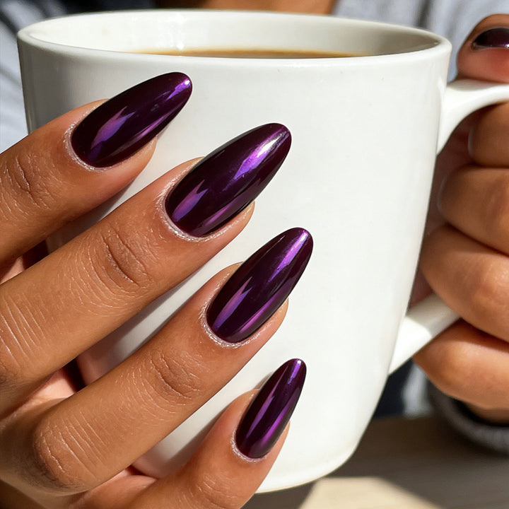 Glossy Long Stiletto Nail Art Stornfield