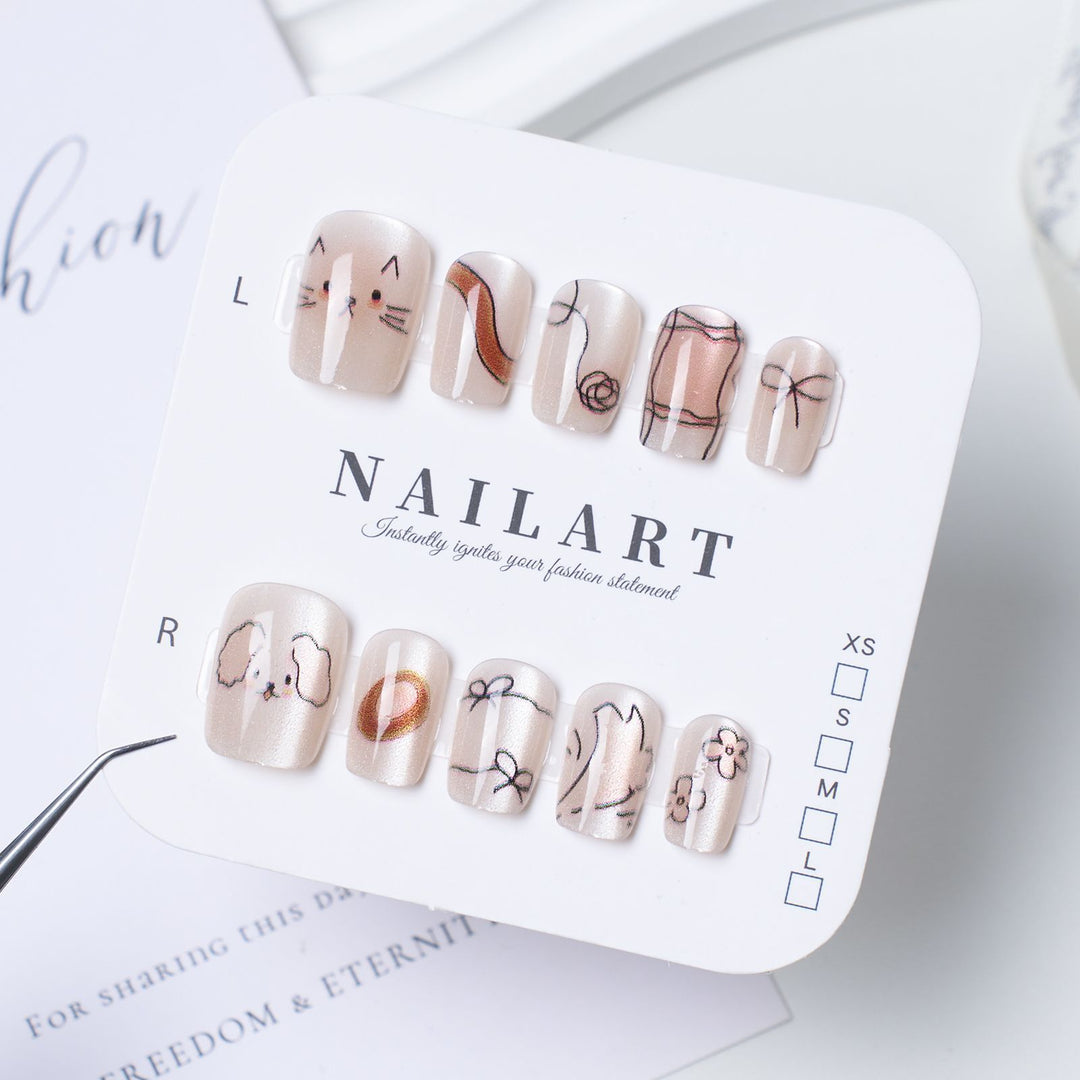 Artificial Nails in Stylish Ombre Design Stornfield