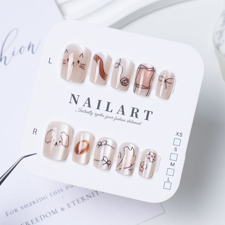 Artificial Nails in Stylish Ombre Design Stornfield