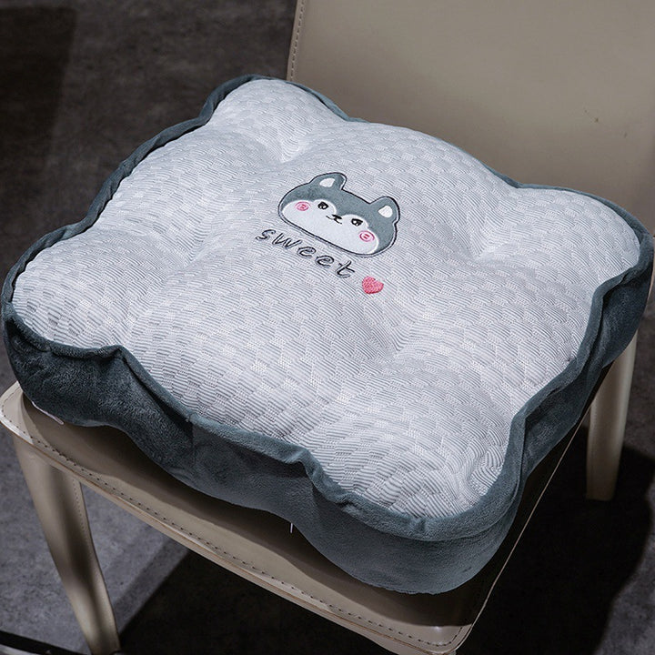 Plush comfort seat cushion with cute animal motif Stornfield