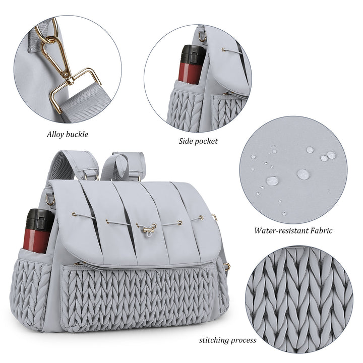 Fashionable backpack with braided design Stornfield