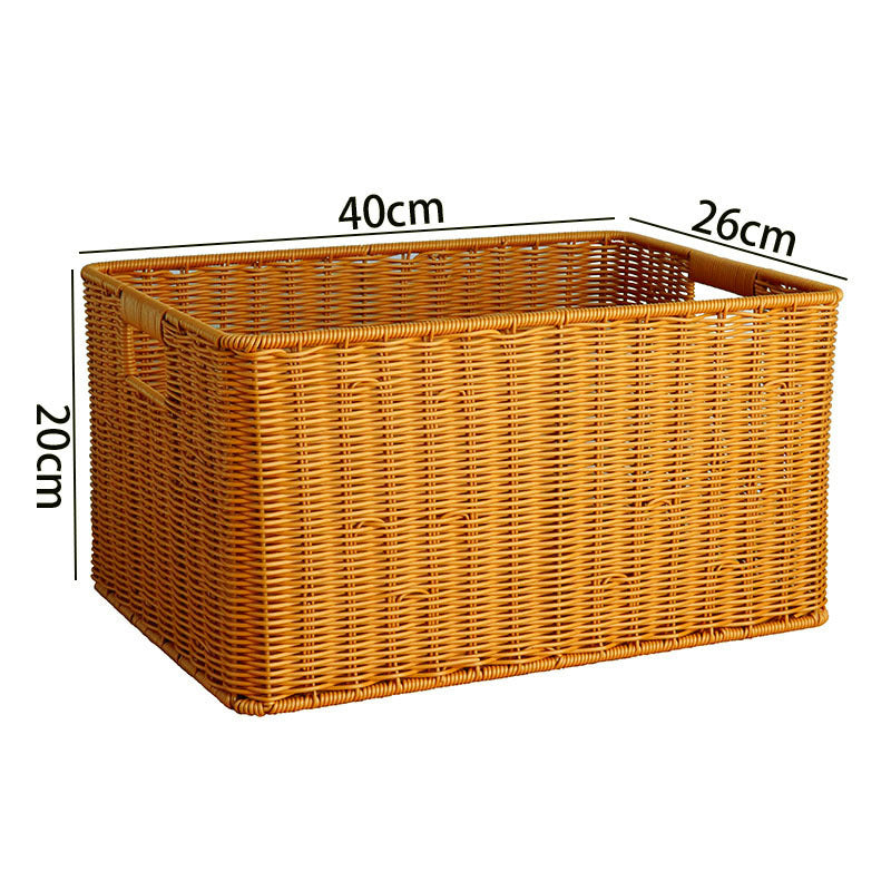 Wicker Storage Basket with Handles Stornfield
