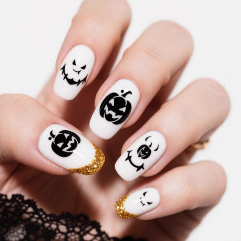 Artistic Halloween Themed Nail Art Stornfield