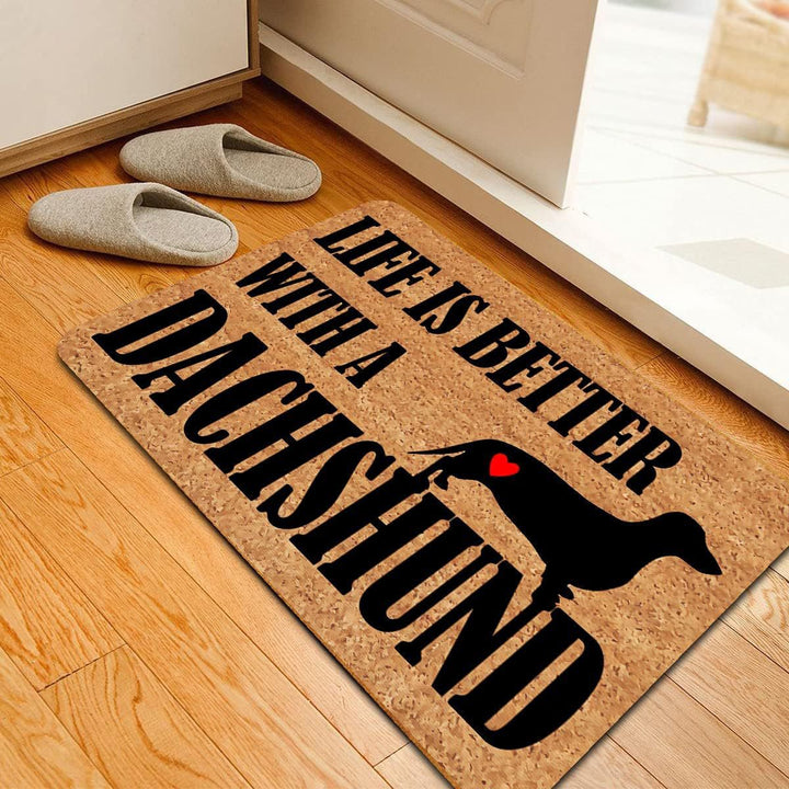 Cat-Themed Natural Coir Doormat