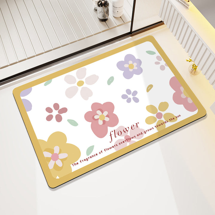 Decorative Honeycomb Bath Mat Stornfield