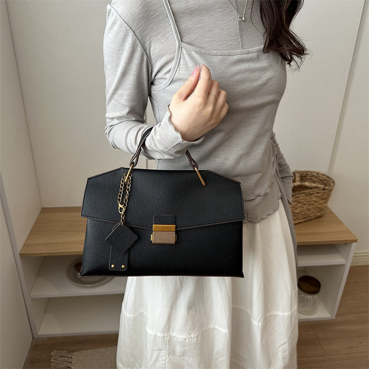 Structured Leather Satchel