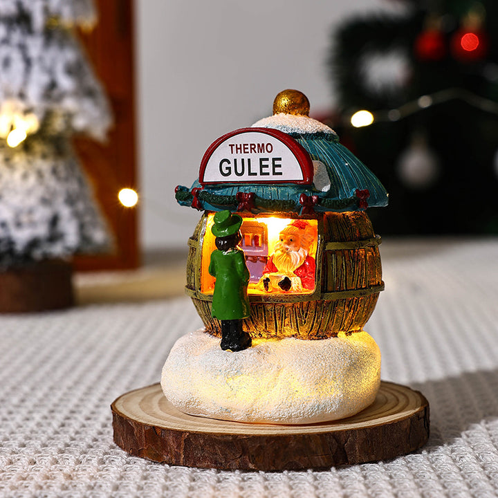 Illuminated Christmas village decoration Stornfield