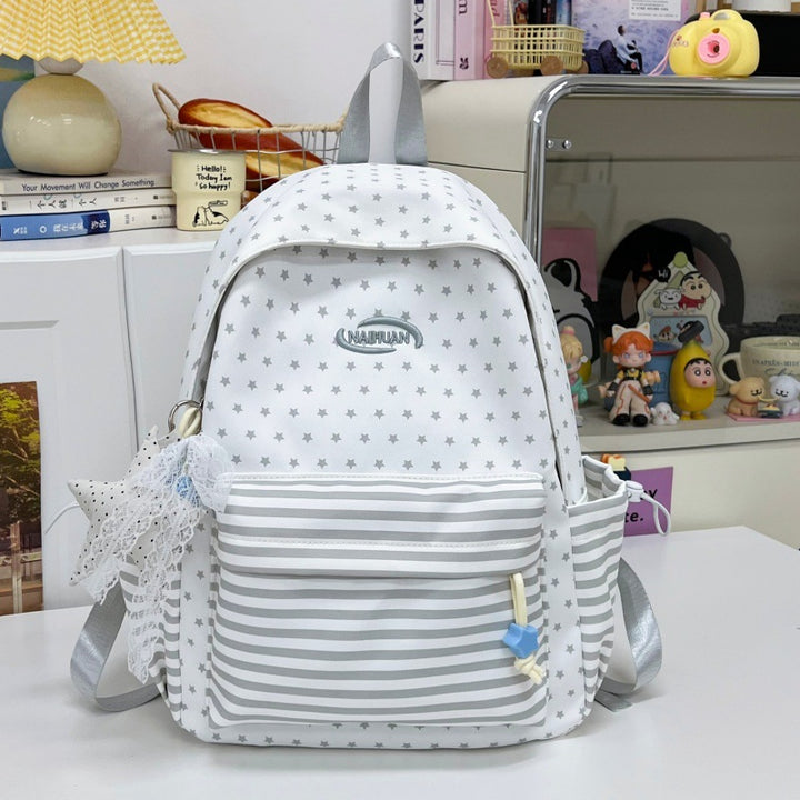 Stylish Star-Patterned Casual Backpack Stornfield