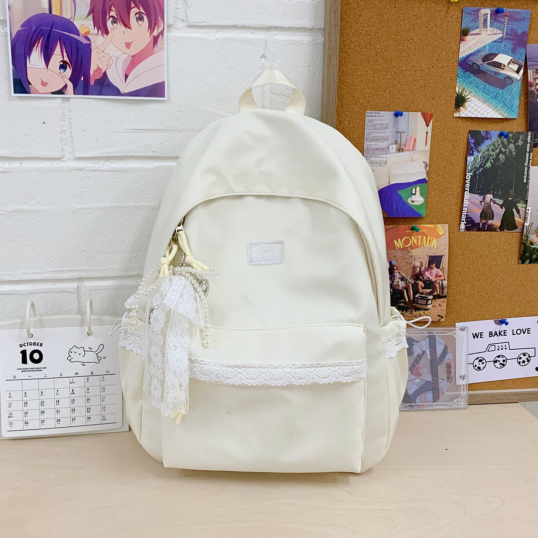 Elegant Lace-Trimmed Daily Backpack Stornfield