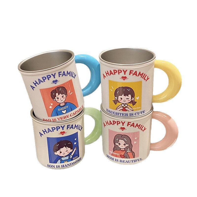 Ceramic mug with playful family motif Stornfield