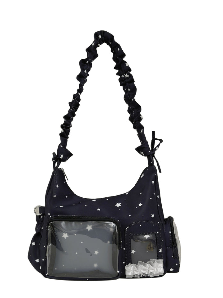 Star-Patterned Shoulder Bag