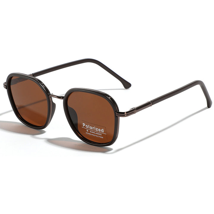 Women's geometric polarized sunglasses with stylish metal frame Stornfield