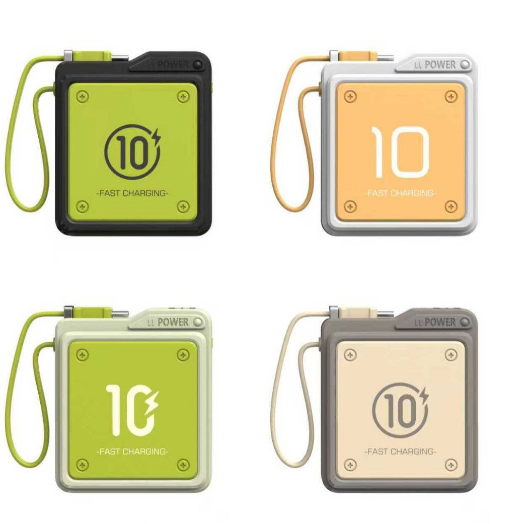 Compact fast charging power bank with digital charge level display Stornfield