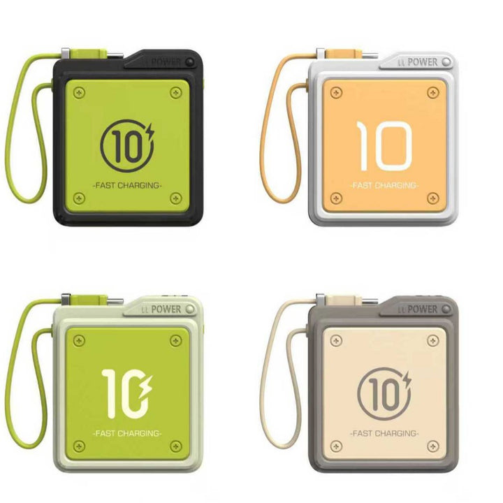 Compact fast charging power bank with digital charge level display Stornfield