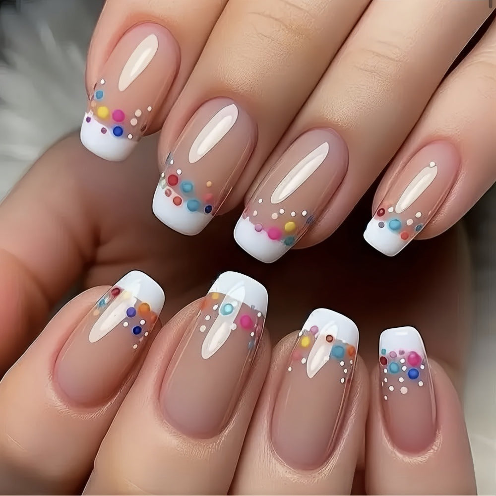 Creative artificial nails with colorful accents Stornfield