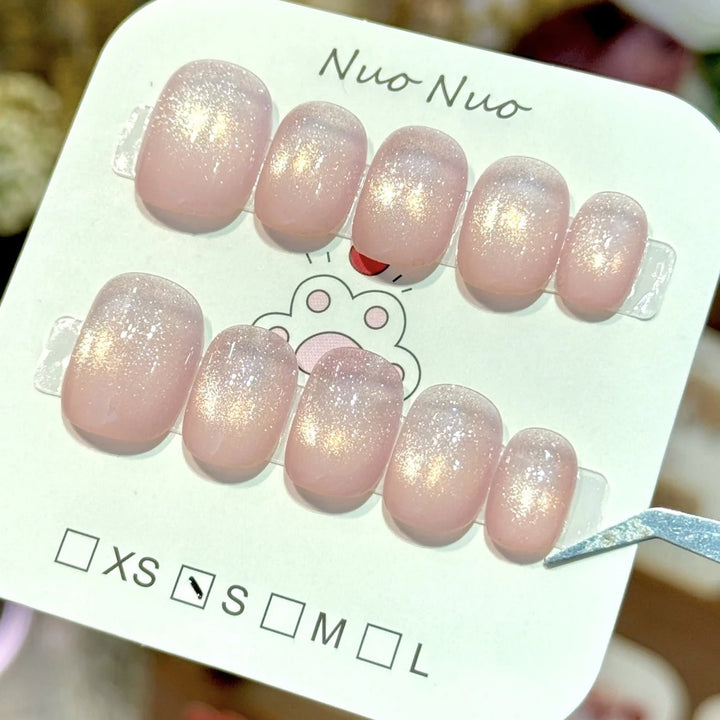 Elegant Short Press-On Nail Set