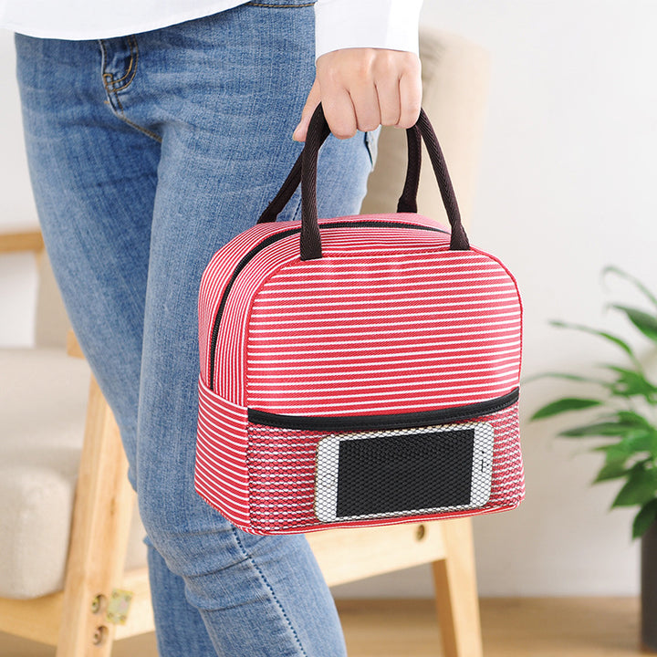 Cooling bag with insulating properties and practical compartment design Stornfield