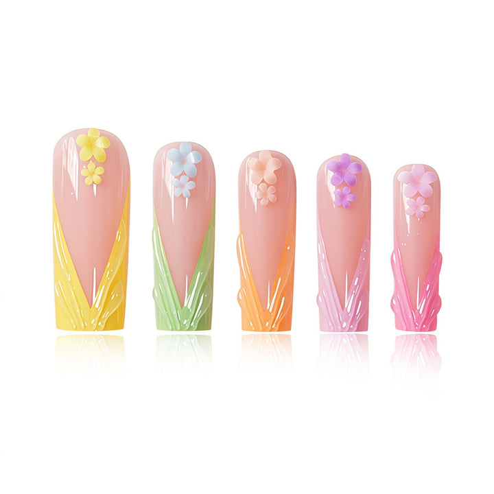 Decorative Floral Nail Enhancements Stornfield