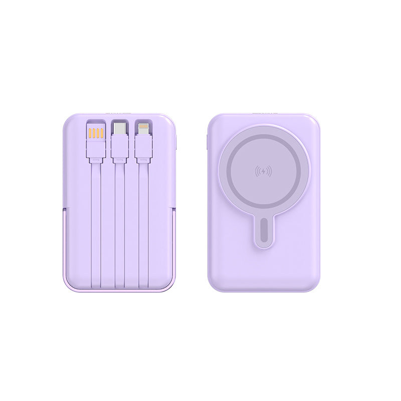 Multifunctional power bank with integrated charging cables Stornfield