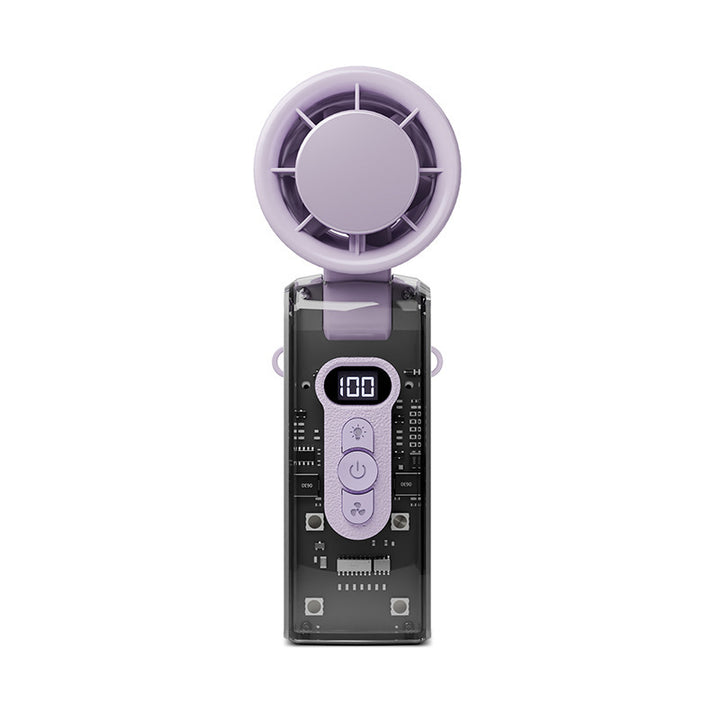 Women portable high-performance hand fan with digital control Stornfield