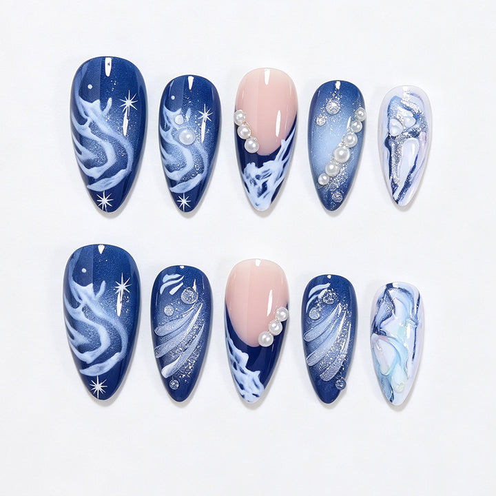 Cosmic Ocean Nail Art Tips Stornfield