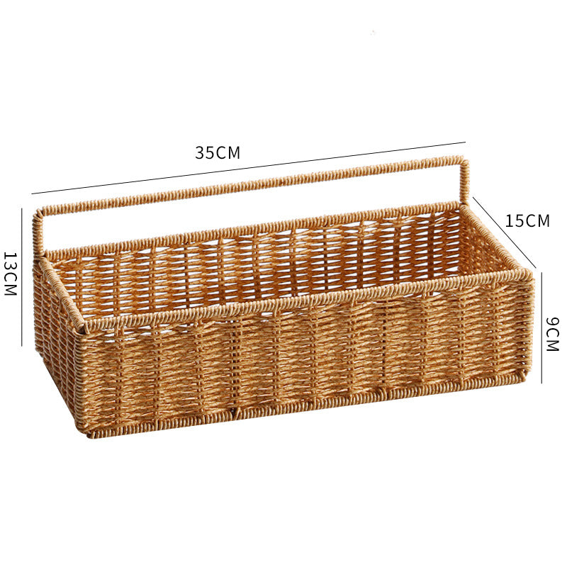 Unisex storage basket with practical carrying handle Stornfield