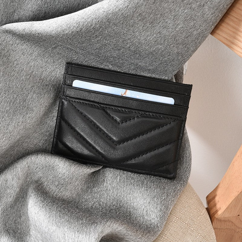 QuiltedLeather Cardholder Stornfield