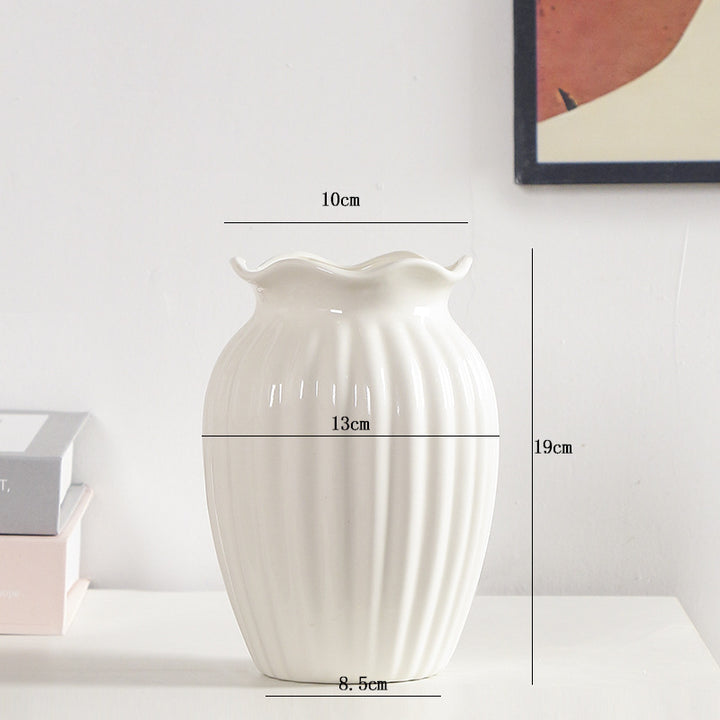 Elegant Textured Ceramic Flower Vase Stornfeild 1790310358