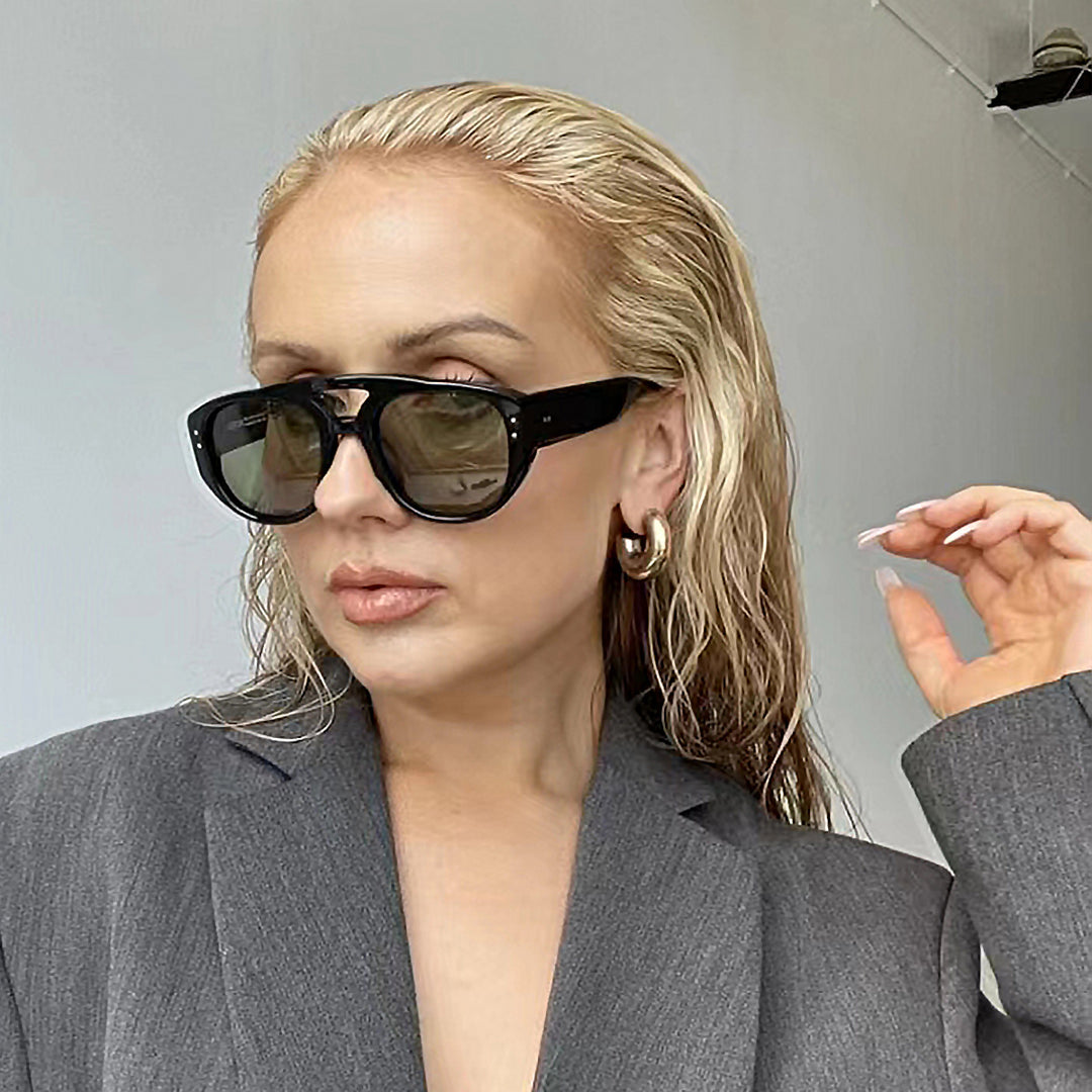 Women's oversized sunglasses with modern, textured frame Stornfield