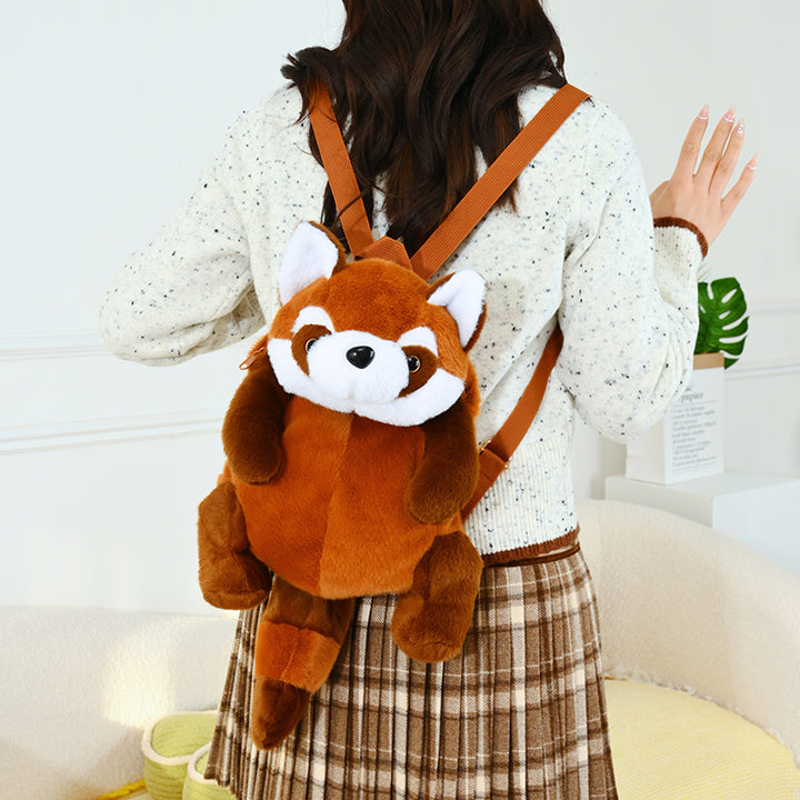 Plush Shoulder Bag with Cute Red Fox Design Stornfield