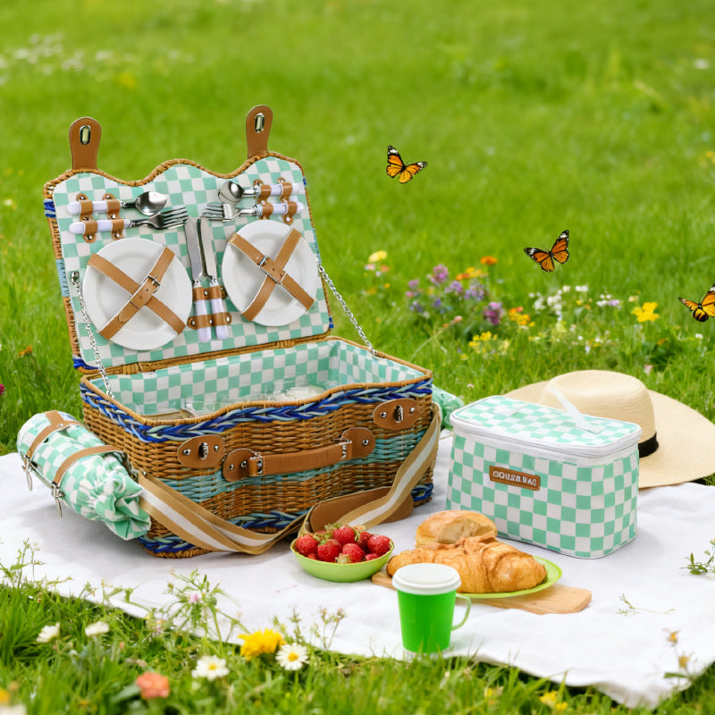 Ladies picnic basket with extensive equipment and stylish interior Stornfield