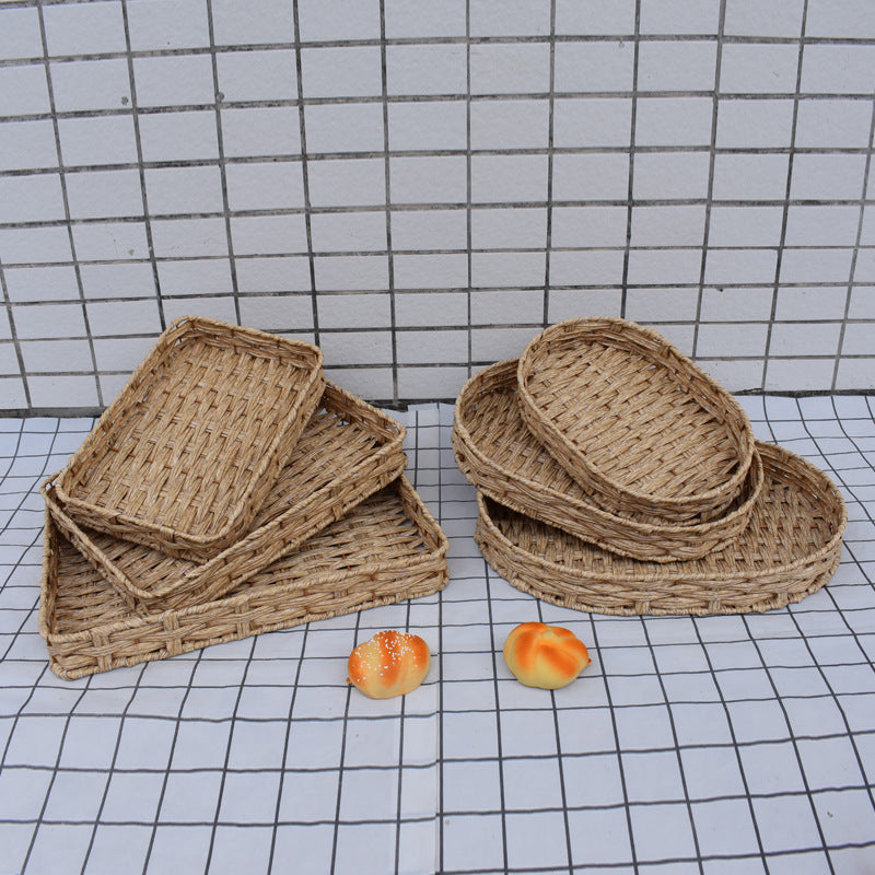 Natural Woven Serving Basket Set Stornfield