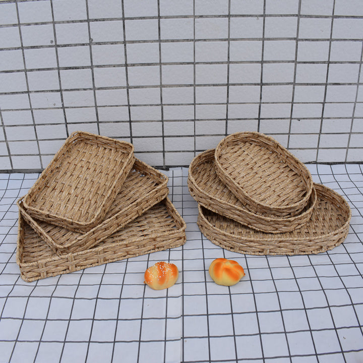 Natural Woven Serving Basket Set Stornfield