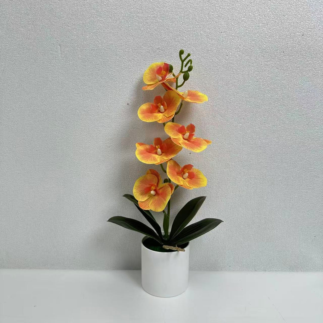 Lifelike Decorative Orchid Plant for Indoor Display
